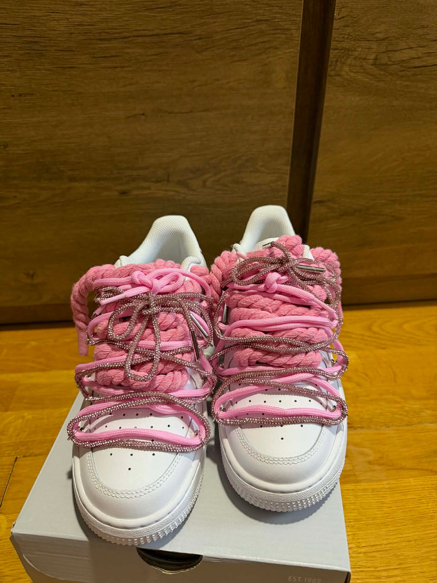 Nike Rope Lace "Extra Double Pink" felül nézet