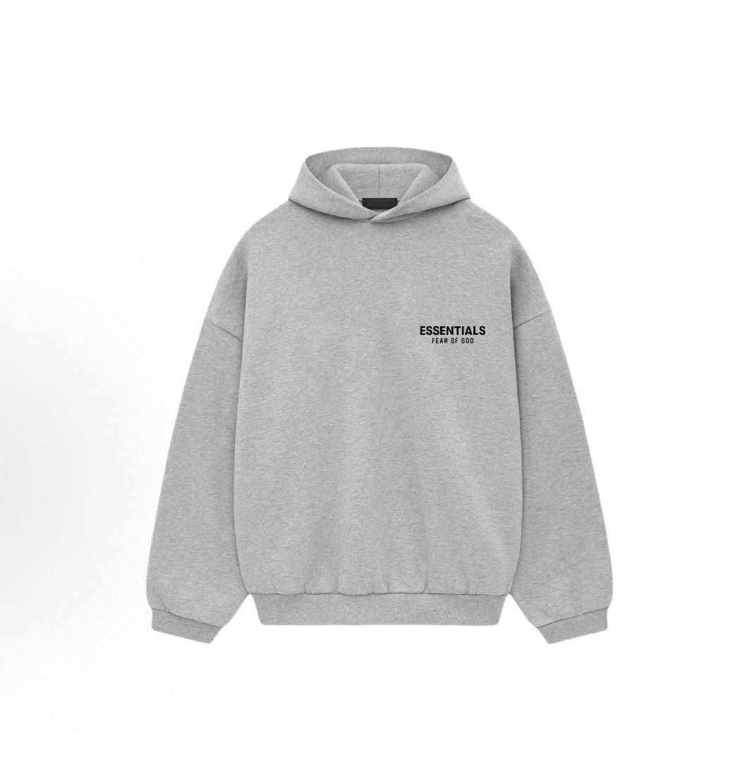 FEAR OF GOD ESSENTIALS HOODIE "LIGHT HEATHER GREY" (FW24)