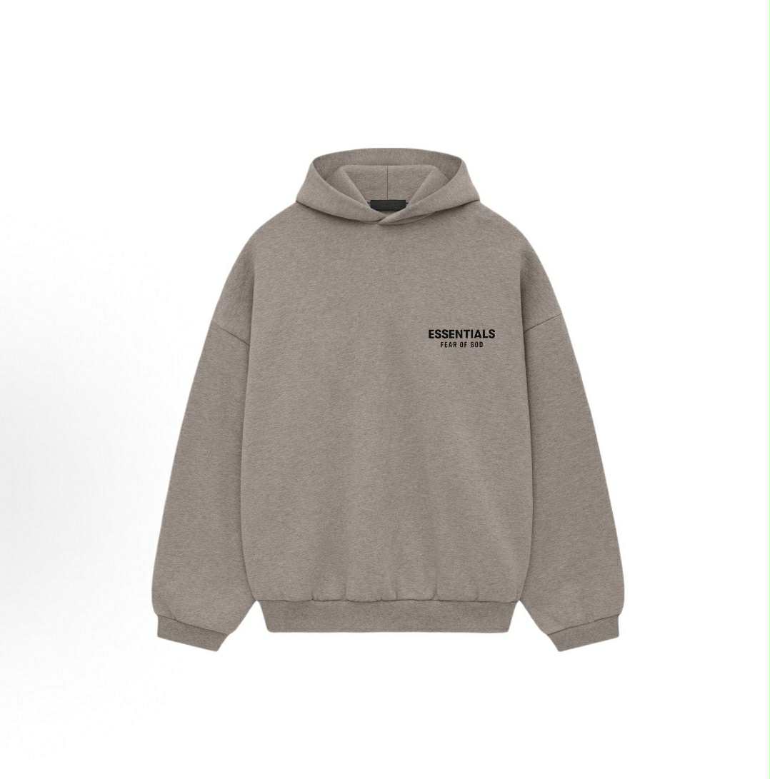 FEAR OF GOD ESSENTIALS HOODIE "HEATHER GREY" (FW24)