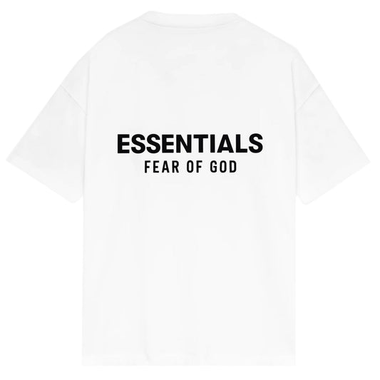 FEAR OF GOD ESSENTIALS CLASSIC SHORT SLEEVE TEE "Bright White" (SS25) hátsó nézet