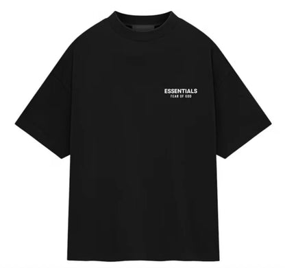 FEAR OF GOD ESSENTIALS JERSEY TEE "Black" (FW24) elöl nézet