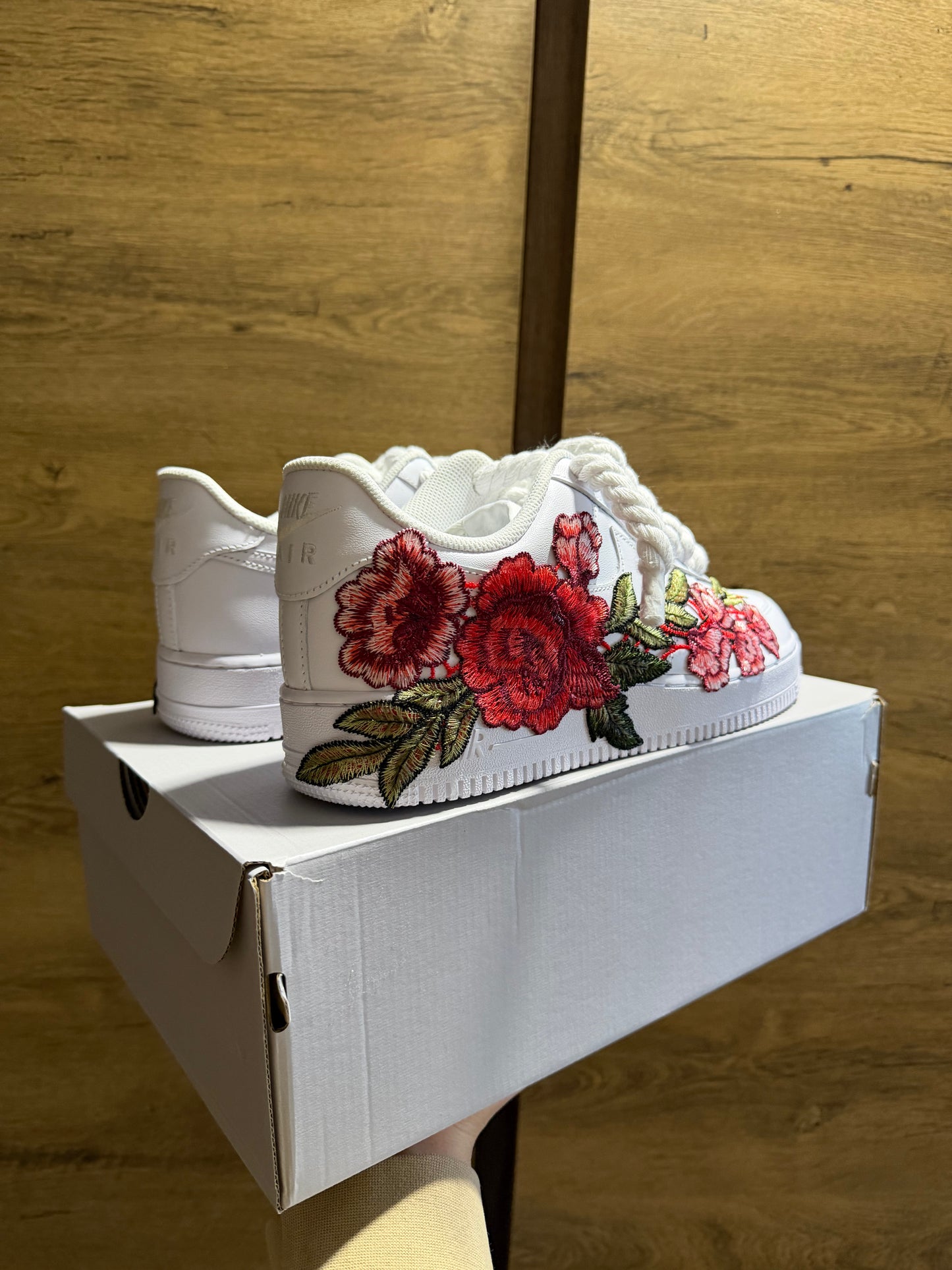 Nike Air Force 1 White "ROSE ROPELACE”