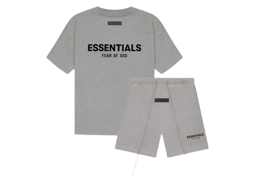 FEAR OF GOD ESSENTIALS SHORT SET “DARK OATMEAL" (SS22)