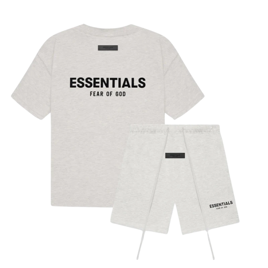FEAR OF GOD ESSENTIALS SHORT SET “LIGHT OATMEAL" (SS22)