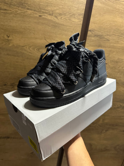 Nike Black Rope Lace "LANVIN BLACK”