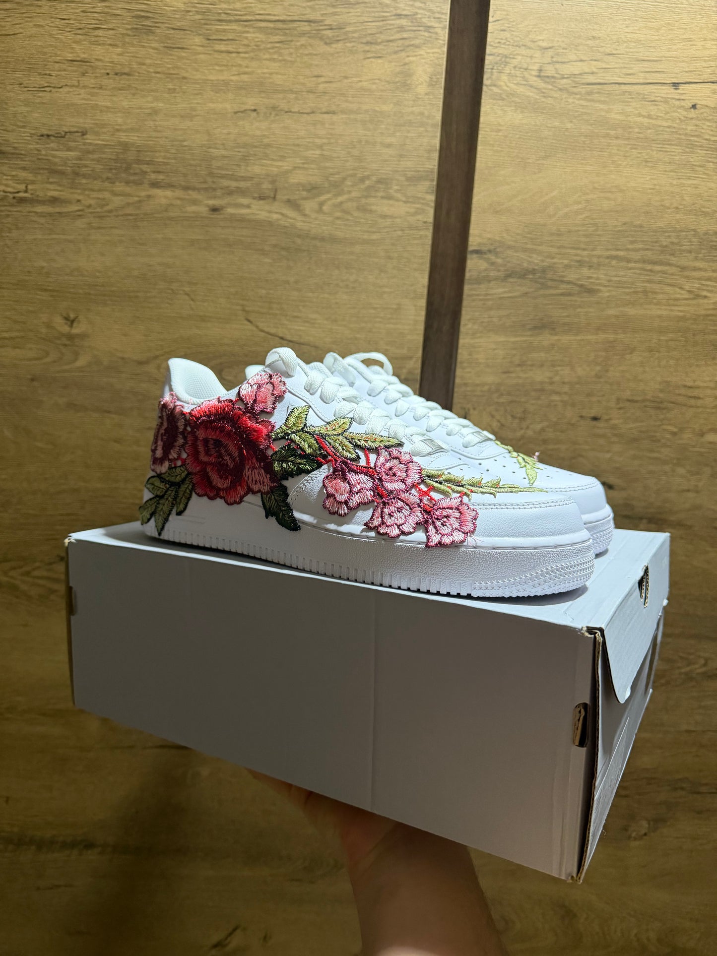 Nike Air Force 1 Triple White "ROSE"