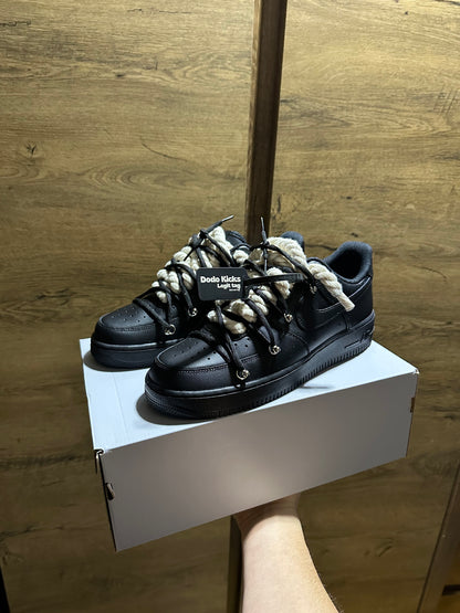 double rope lace Air Force 1 blace beige