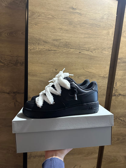 Nike Black Rope Lace "Extra Fluffy"
