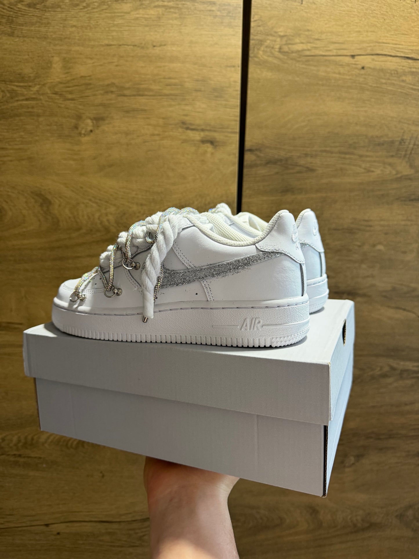 Nike Rope Lace "Extra White Shiny"