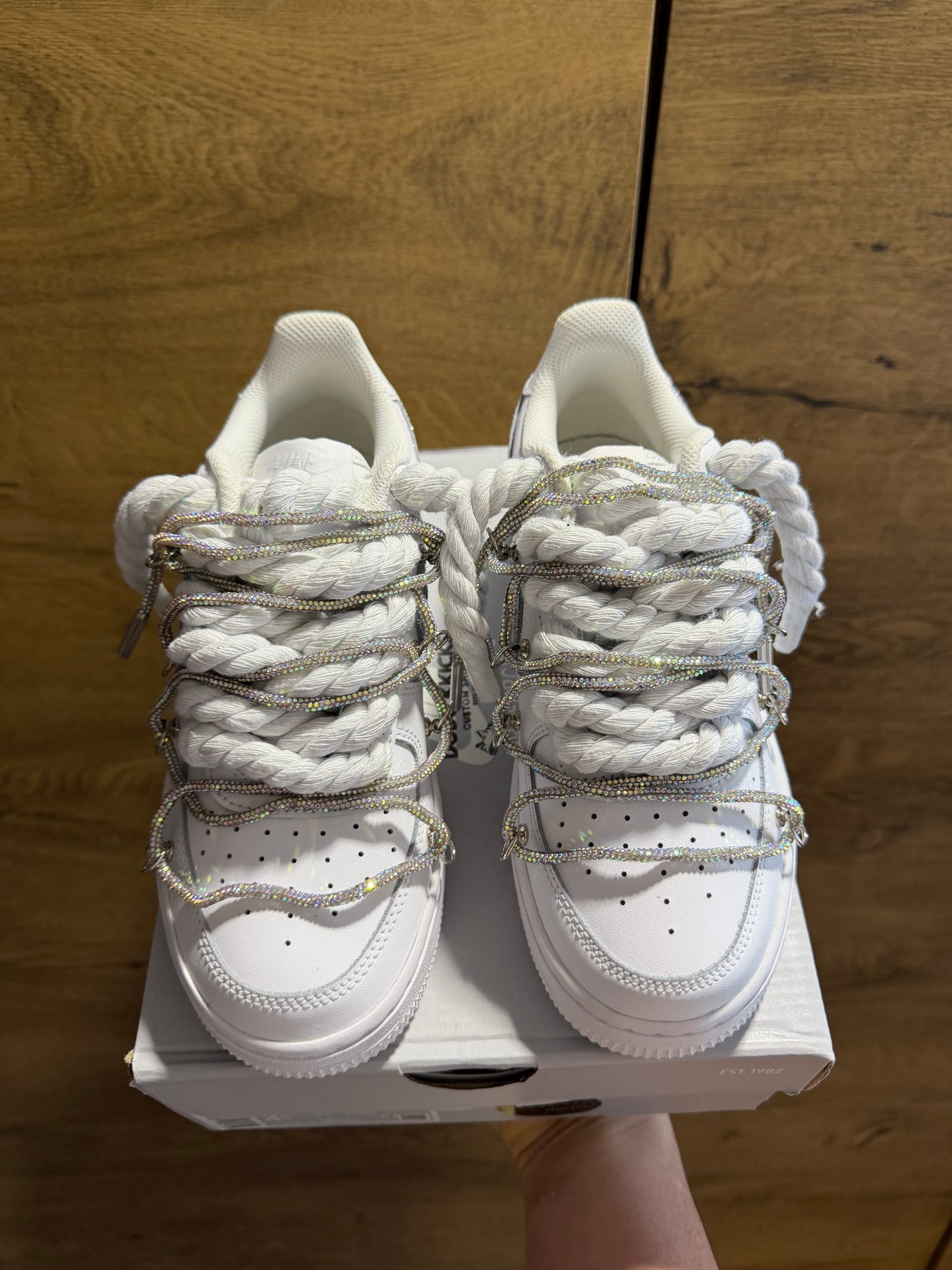 Nike Rope Lace "Extra White Shiny"