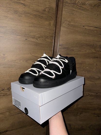 Nike Black Rope Lace "Reflective Grey"