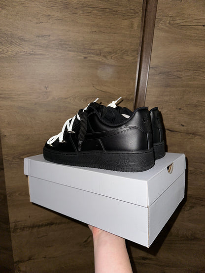 Nike Black Rope Lace "Reflective Grey"