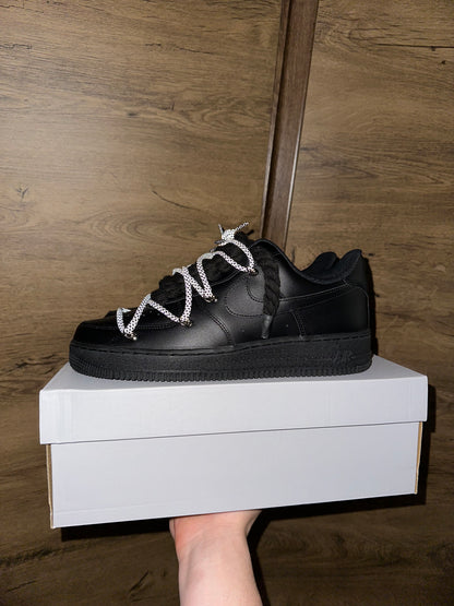 Nike Black Rope Lace "Reflective Black"