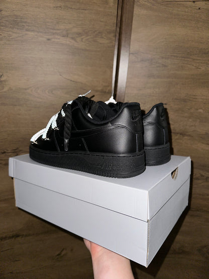 Nike Black Rope Lace "Reflective Black"