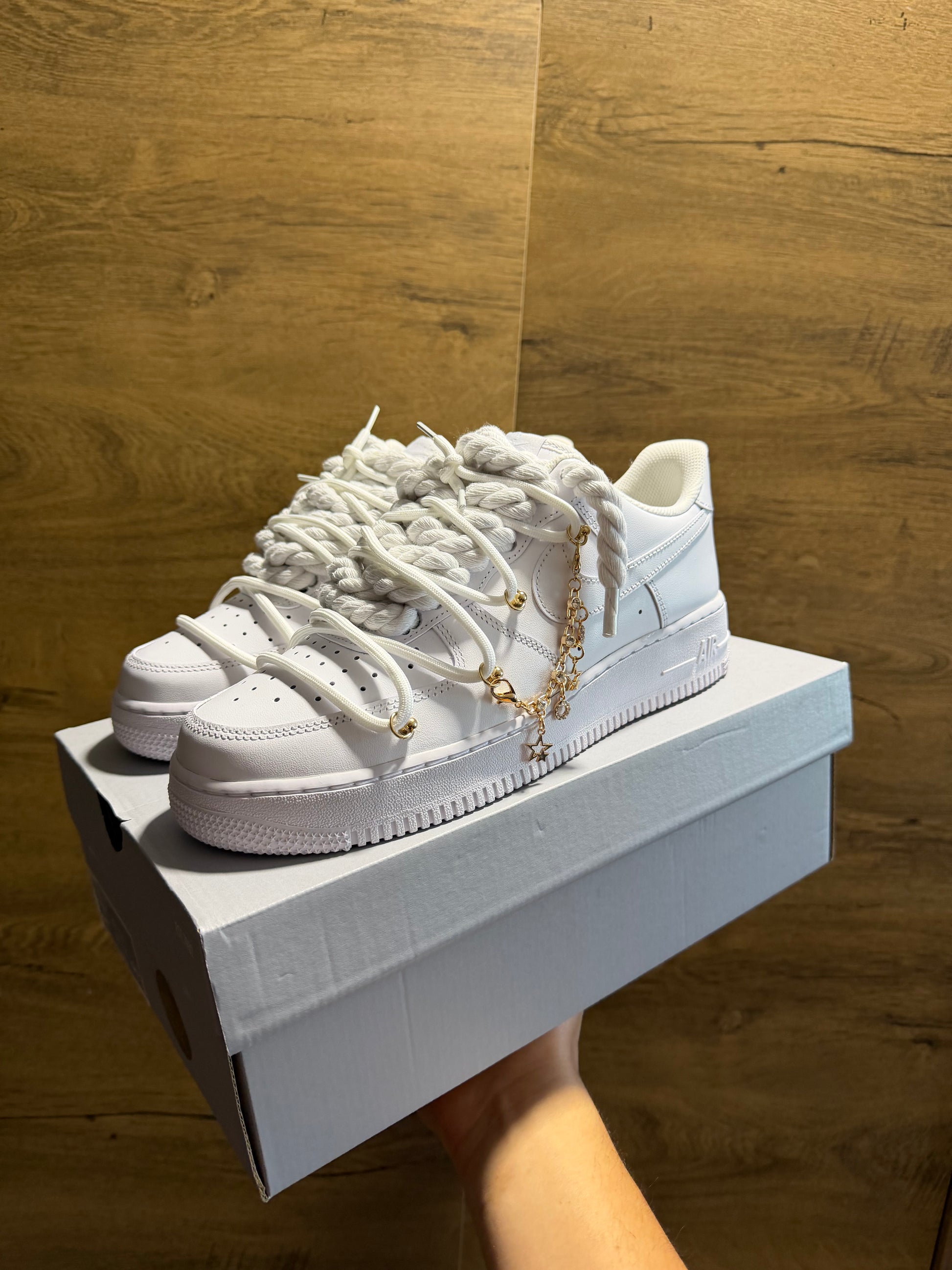 Nike Air Force 1 RopeLace "Charmy White" első nézet