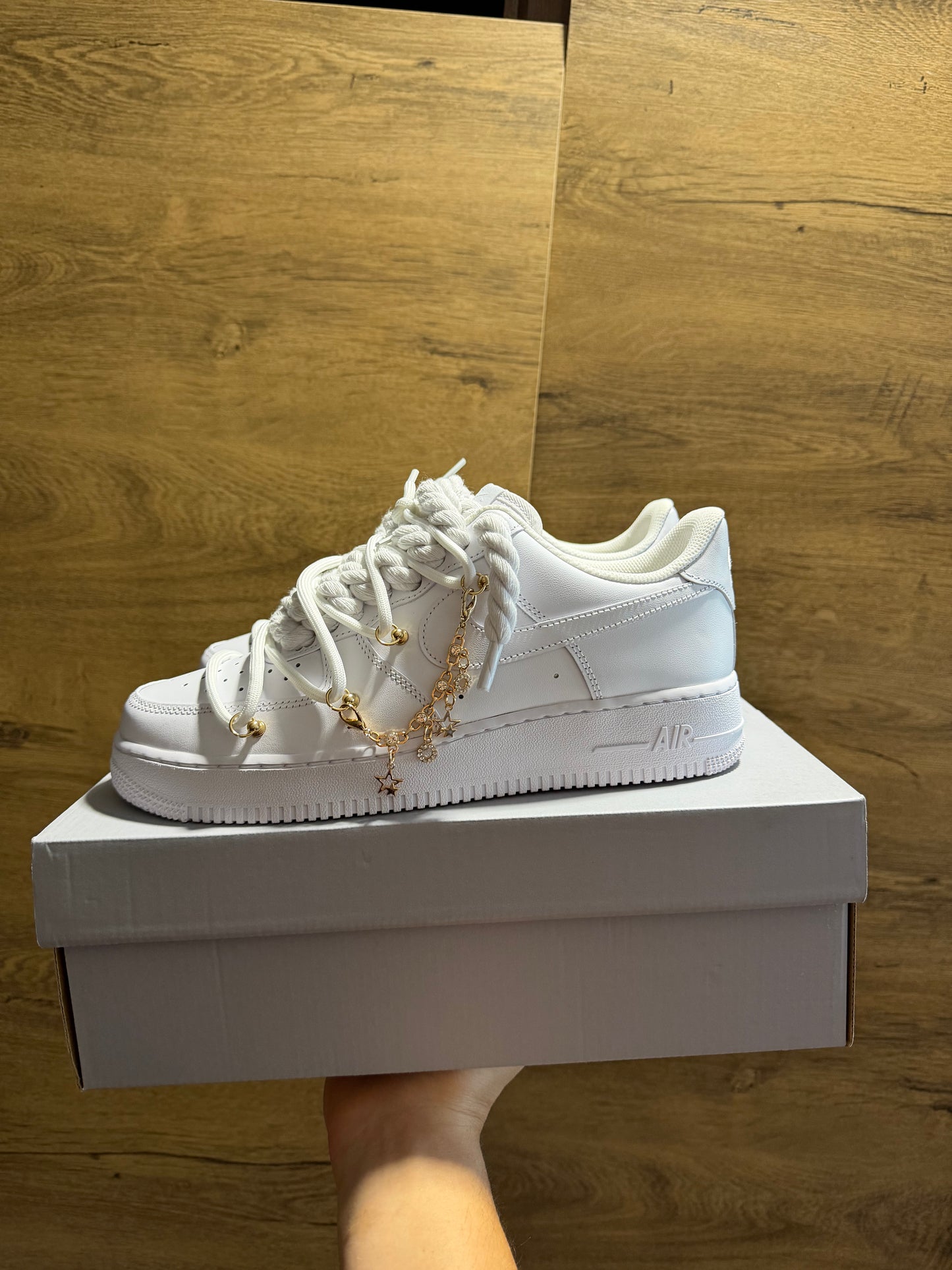 Nike Air Force 1 RopeLace "Charmy White" oldal nézet