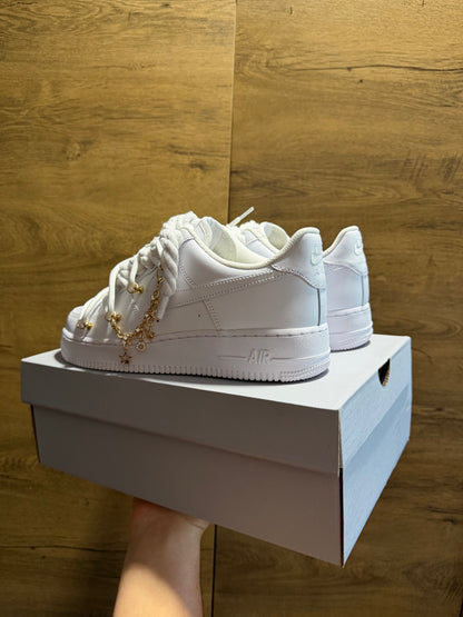 Nike Air Force 1 RopeLace "Charmy White" sarok nézet