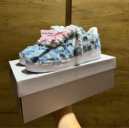 Nike Air Force 1 Rope Denim Jeans Oldalról