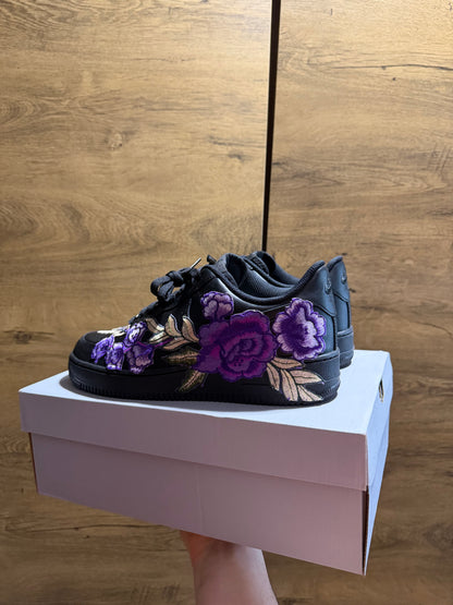 Nike Air Force 1 White "ROSE PURPLE” sarok nézet