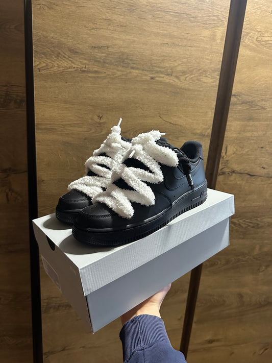 fluffy rope lace Air Force 1 