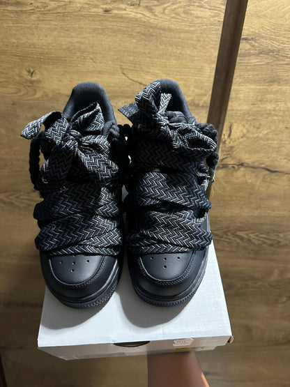 Nike Black Rope Lace "LANVIN BLACK” felül nézet