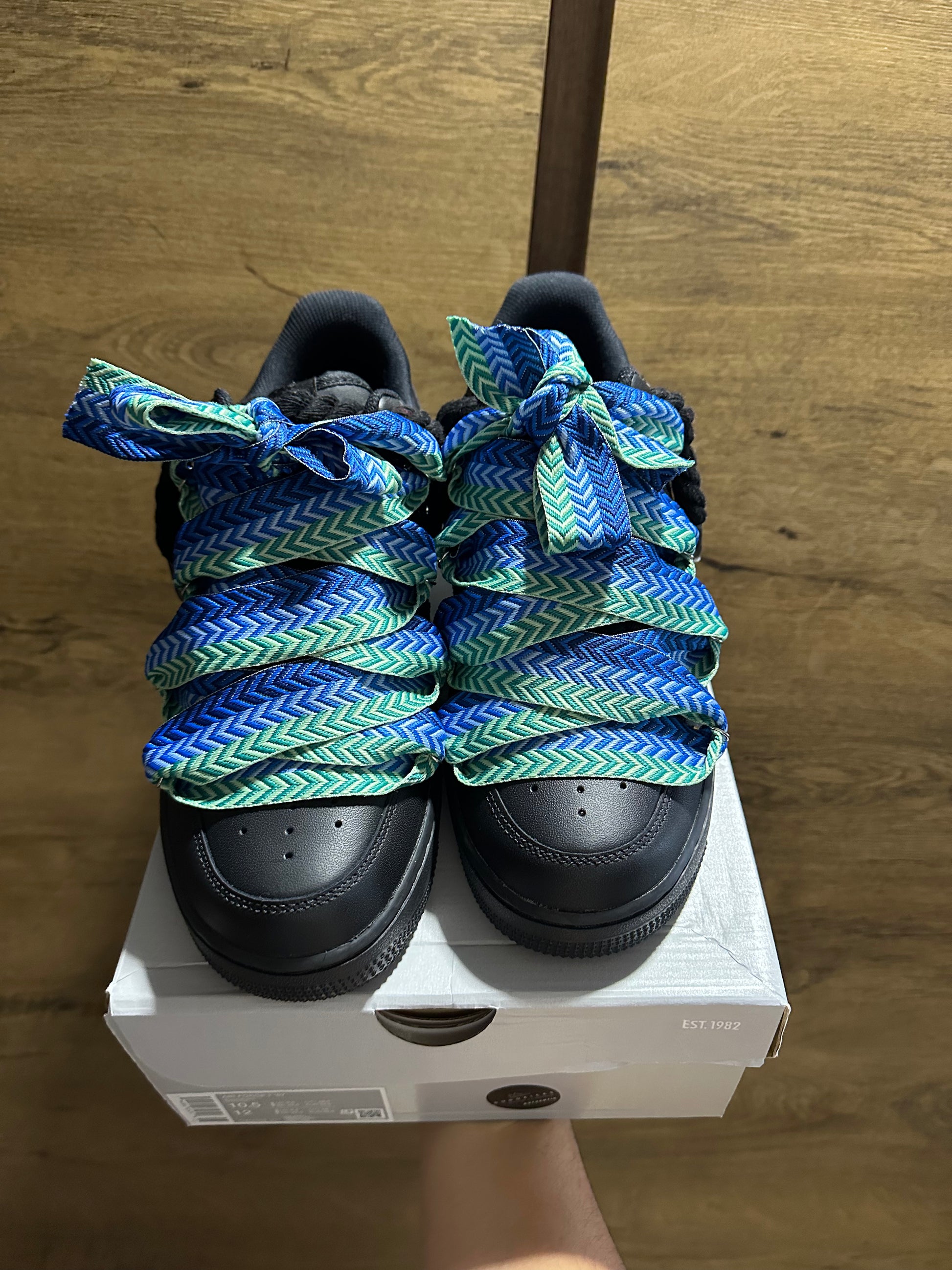 Nike Black Rope Lace "LANVIN SEA” felül nézet