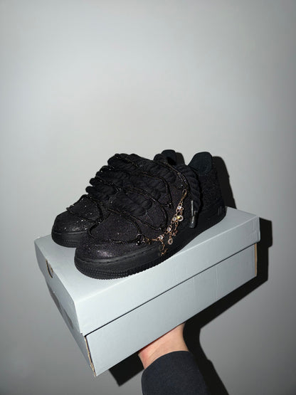 Nike Rope Lace Air Force 1 "Glitter Charmy" szembe nézet