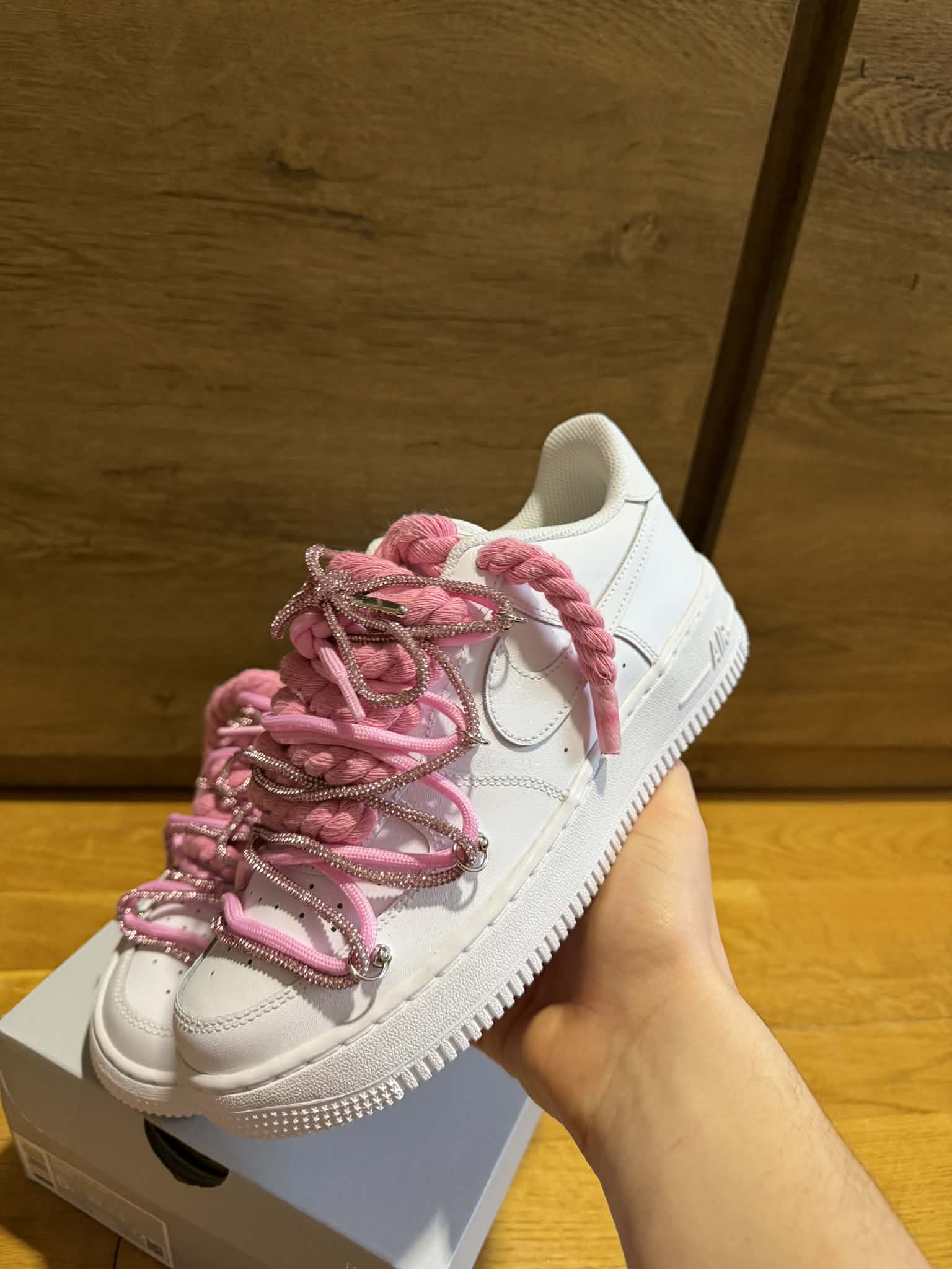 Nike Rope Lace "Extra Double Pink" elöl nézet