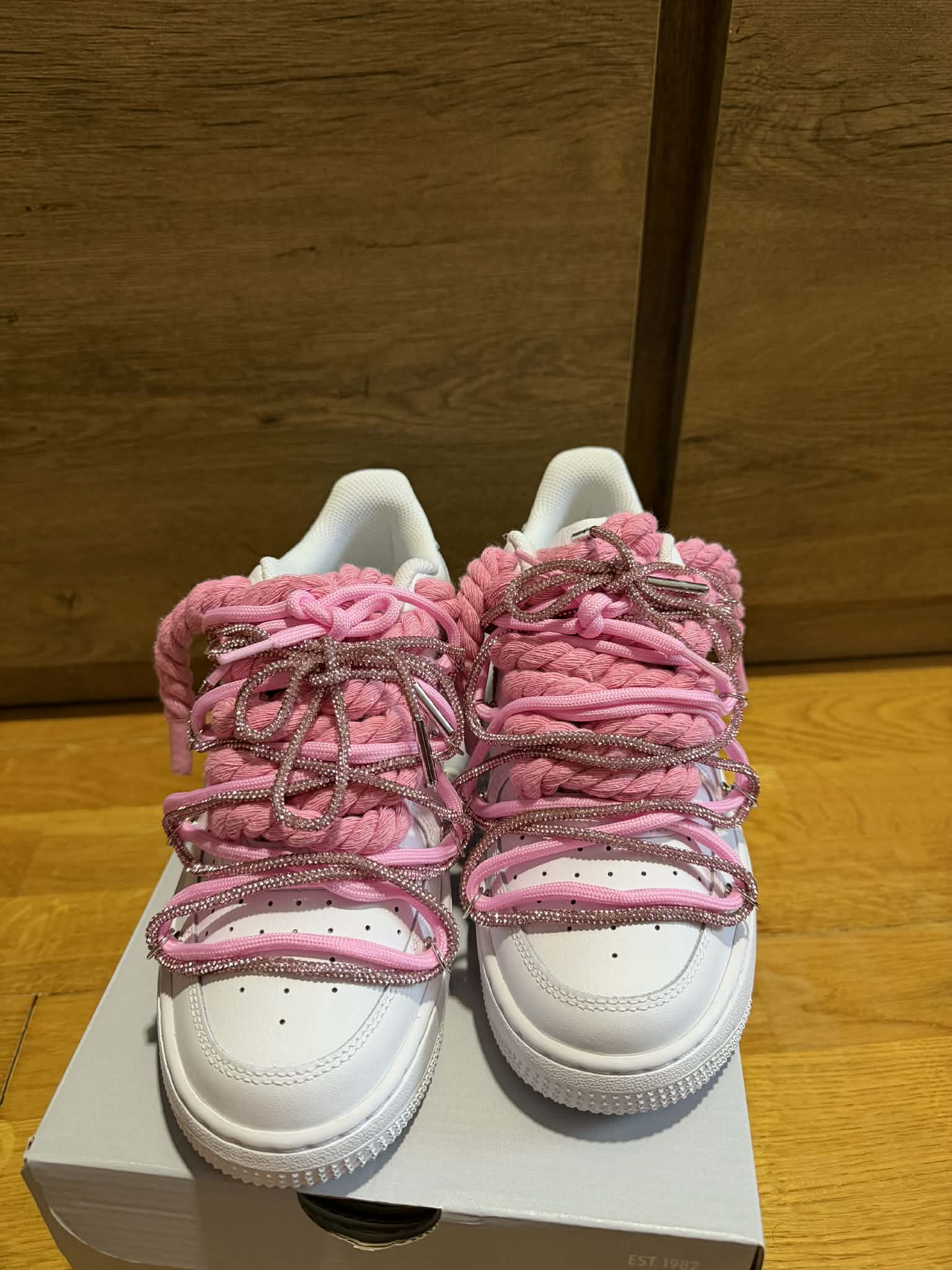 Nike Rope Lace "Extra Double Pink" felül nézet