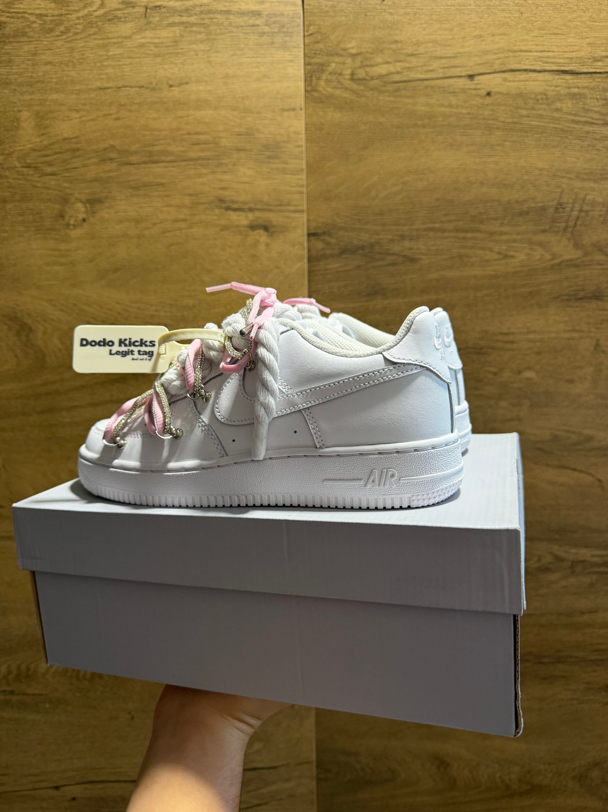 Nike Rope Lace "Extra Double White" sarok nézet