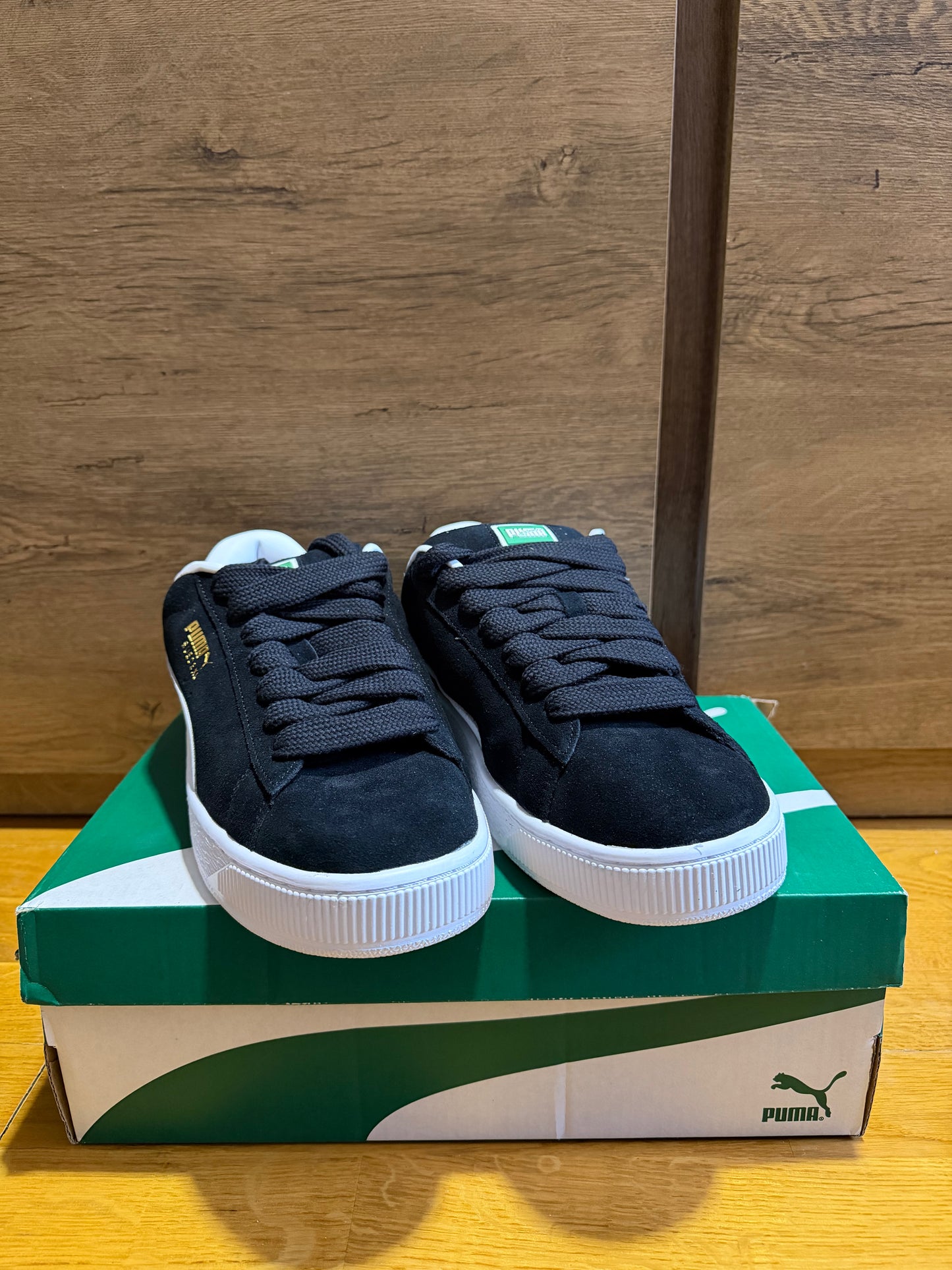 Puma suede xl black szembe nézet