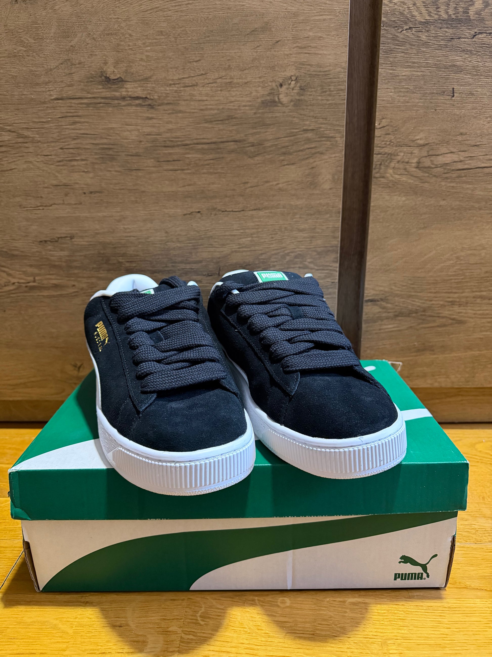 Puma suede xl black szembe nézet