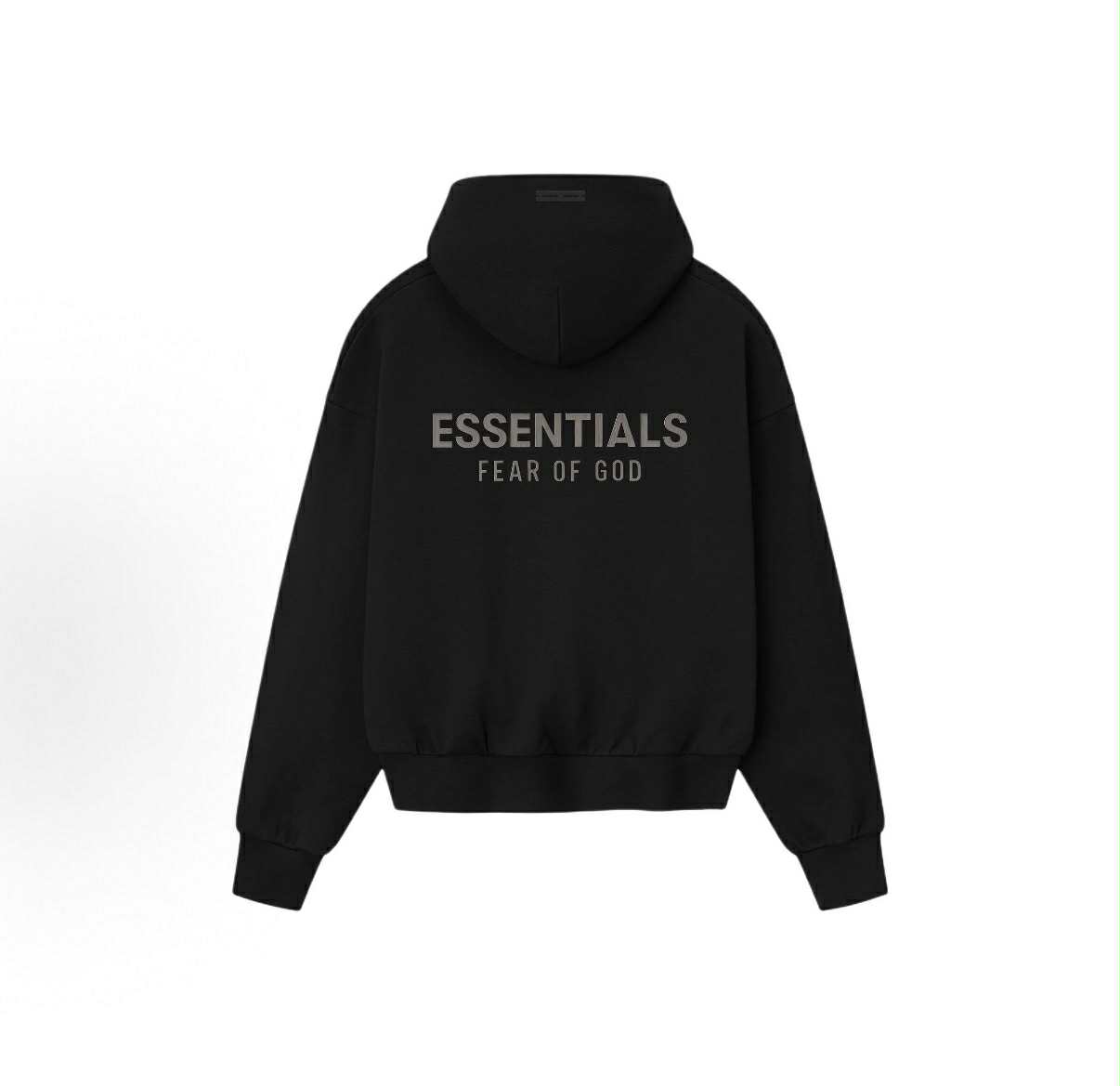 FEAR OF GOD ESSENTIALS HOODIE "JET BLACK" (FW25)