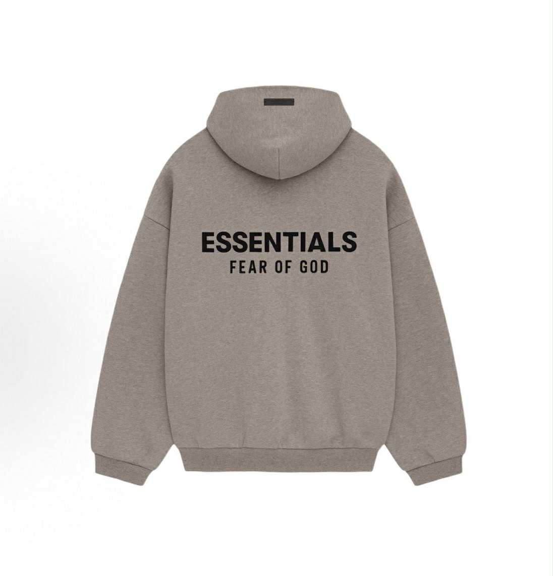 FEAR OF GOD ESSENTIALS HOODIE "HEATHER GREY" (FW24)