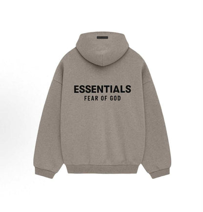 FEAR OF GOD ESSENTIALS HOODIE "HEATHER GREY" (FW24)