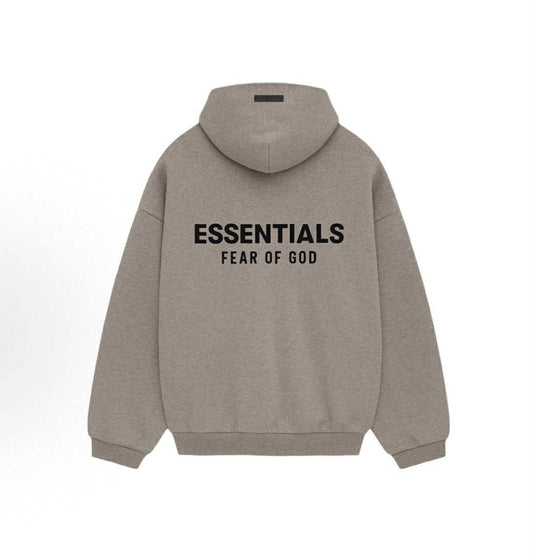 FEAR OF GOD ESSENTIALS HOODIE "HEATHER GREY" (FW24)