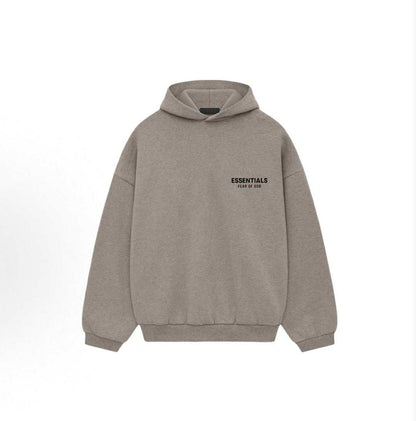 FEAR OF GOD ESSENTIALS HOODIE "HEATHER GREY" (FW24)