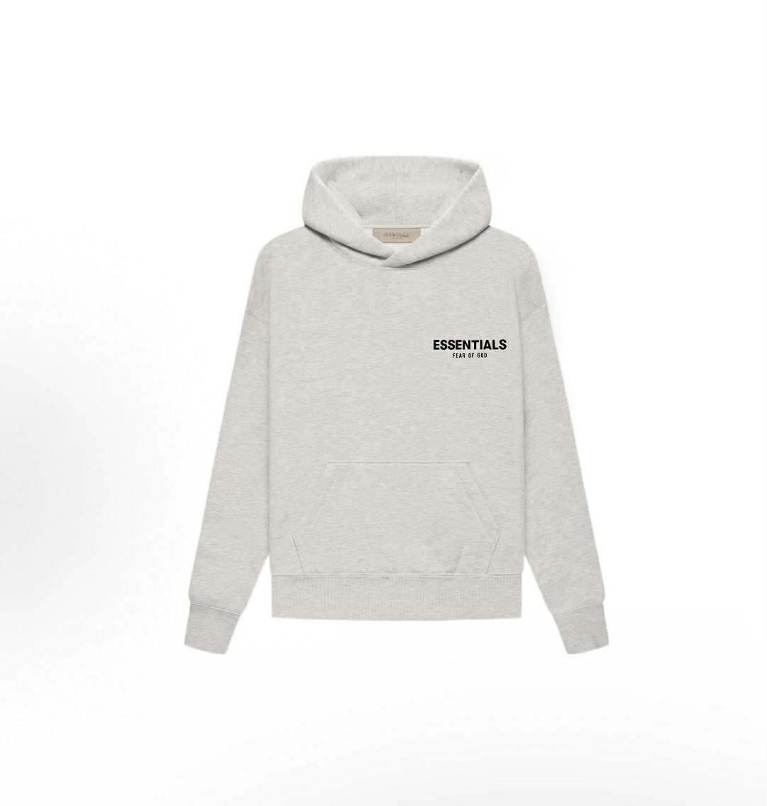 FEAR OF GOD ESSENTIALS HOODIE KIDS "LIGHT OATMEAL" (SS22)