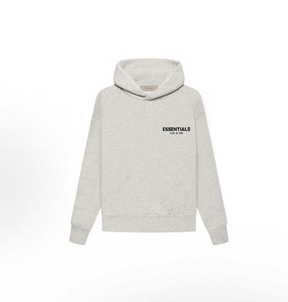 FEAR OF GOD ESSENTIALS HOODIE KIDS "LIGHT OATMEAL" (SS22)